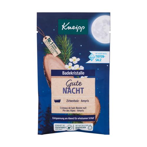 Kneipp Good Night relaxačná soľ do kúpeľa Swiss Stone Pine & Balsam Torchwood 60 g