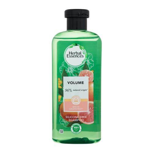 Herbal Essences 96% Natural Origin Volume šampón na vlasy White Grapefruit & Mosa Mint 400 ml