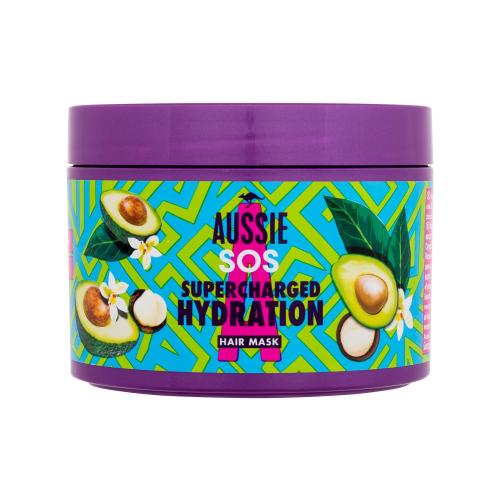 Aussie SOS Supercharged Hydration Hair Mask 450 ml maska na vlasy pre ženy na šedivé vlasy