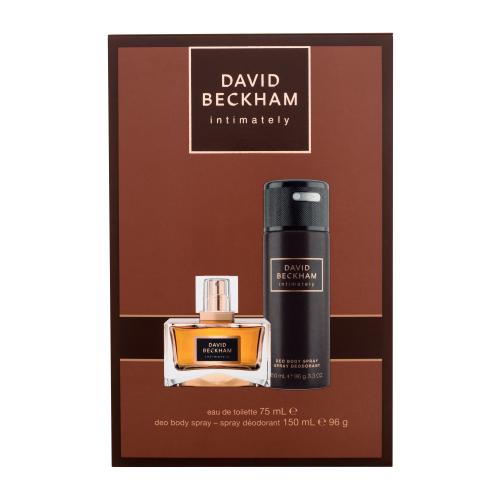 David Beckham Intimately darčeková kazeta toaletná voda 75 ml + dezodorant 150 ml pre mužov