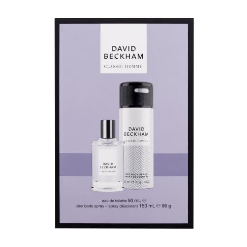 David Beckham Classic Homme darčeková kazeta toaletná voda 50 ml + dezodorant 150 ml pre mužov