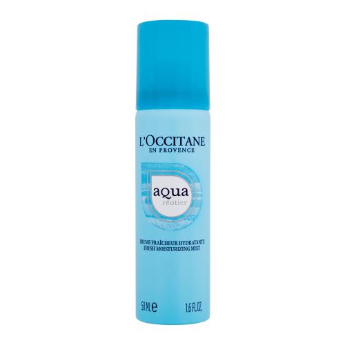 L'Occitane Aqua Réotier Fresh Moisturizing Mist 50 ml pleťová voda a sprej pre ženy na dehydratovanu pleť; na unavenú pleť