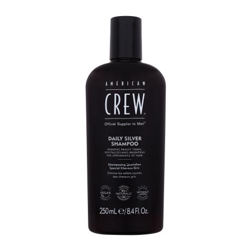 American Crew Daily Silver 250 ml šampón na každodennú starostlivosť o šedivé vlasy pre mužov