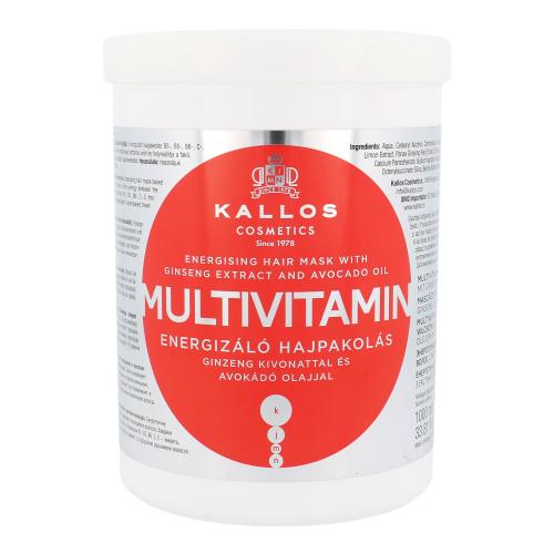 Kallos Cosmetics Multivitamin 1000 ml maska na vlasy pre ženy na šedivé vlasy