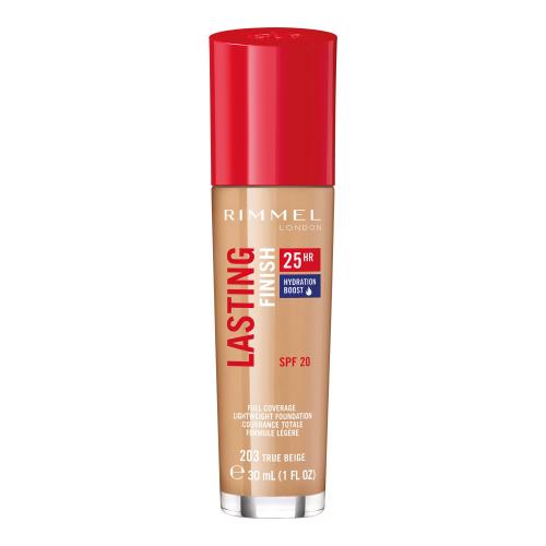 Rimmel Lasting Finish 25H tekutý make-up SPF 20 odtieň 203 True Beige 30 ml
