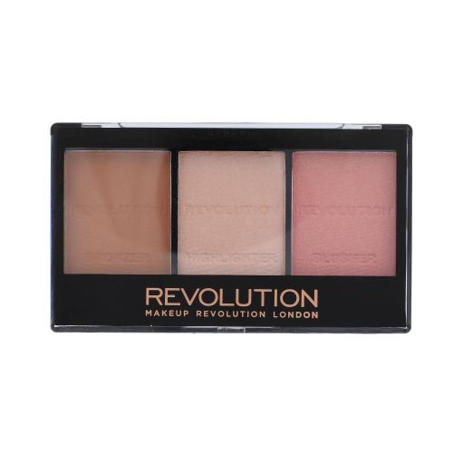 Makeup Revolution Ultra Sculpt & Contour paleta na kontúry tváre odtieň Ultra Fair C01 11 g
