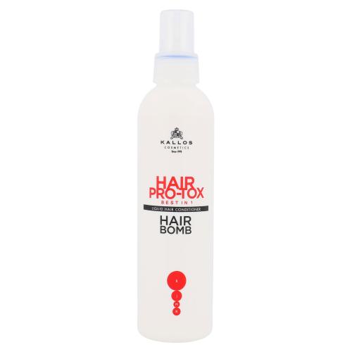 Kallos Hair Pro-Tox Hair Bomb Liquid Hair Conditioner bezoplachový kondicionér pre suché a poškodené vlasy 200 ml