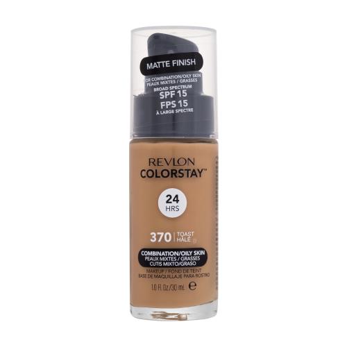 Revlon Colorstay Combination Oily Skin SPF15 30 ml make-up pre ženy 370 Toast na všetky typy pleti; na mastnú pleť; na problematickú pleť s akné