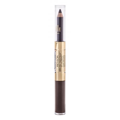 Revlon Brow Fantasy Pencil & Gel set a paletka na obočie 0,31g Pencil + 1,18ml Gel pre ženy Dark Brown