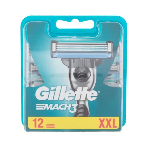 Gillette Mach3 náhradné žiletky 12 ks