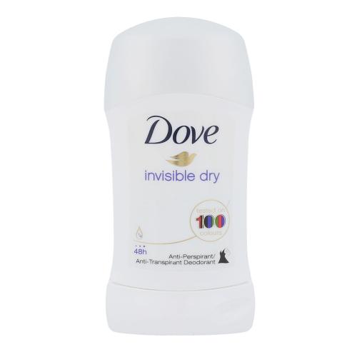 Dove Invisible Dry Antiperspirant tuhý antiperspirant proti bielym škvrnám 48h 40 ml