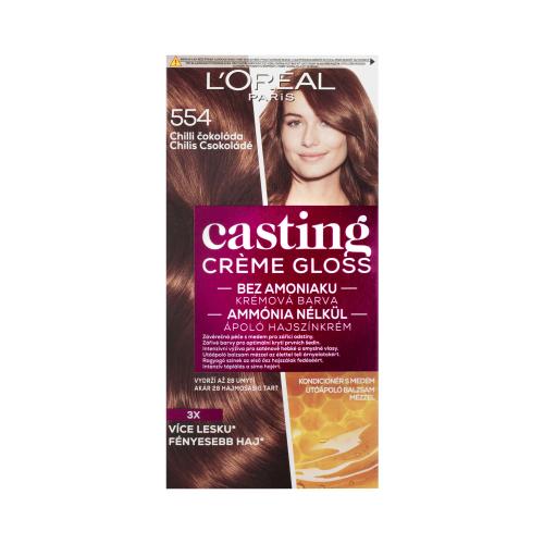 L’Oréal Paris Casting Creme Gloss farba na vlasy odtieň 554 Spicy Chocolates 1 ks