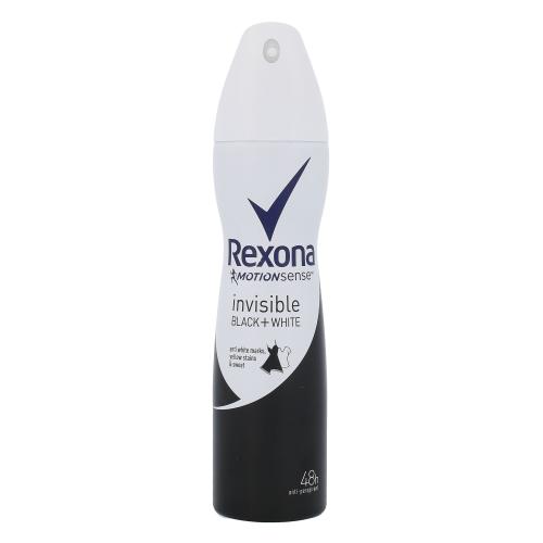 Rexona Invisible Black and White dezodorant v spreji proti bielym a žltým škvrnám 150 ml