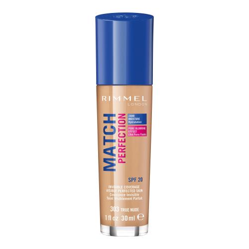 Rimmel Match Perfection tekutý make-up SPF 20 odtieň 303 True Nude 30 ml