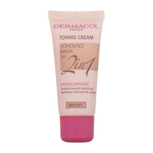 Dermacol Toning Cream 2in1 tónujúce a hydratačné emulzie pre zjednotenie farebného tónu pleti Biscuit 30 ml