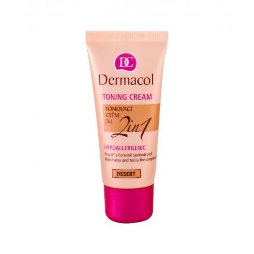 Dermacol Toning Cream 2in1 tónujúce a hydratačné emulzie pre zjednotenie farebného tónu pleti Desert 30 ml