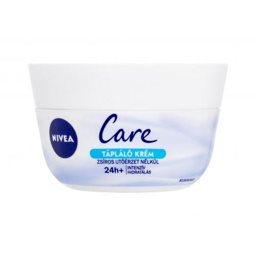 Nivea Care Nourishing Cream 200 ml denný pleťový krém pre ženy na zmiešanú pleť; výživa a regenerácia pleti; na dehydratovanu pleť