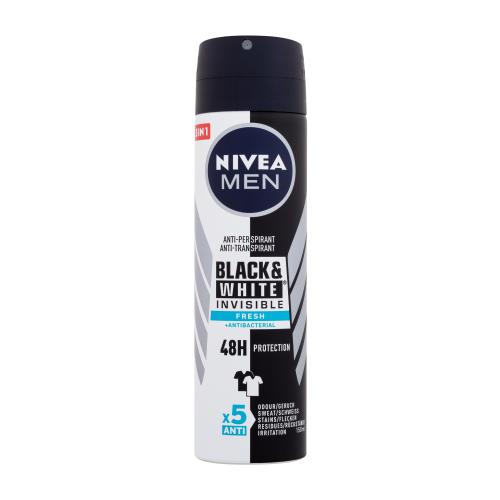 Nivea Men Invisible For Black & White Fresh 48h 150 ml antiperspirant pre mužov deospray