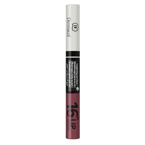 Dermacol 16H Lip Colour dlhotrvajúca dvojfázová farba a lesk na pery odtieň 12 4.8 g