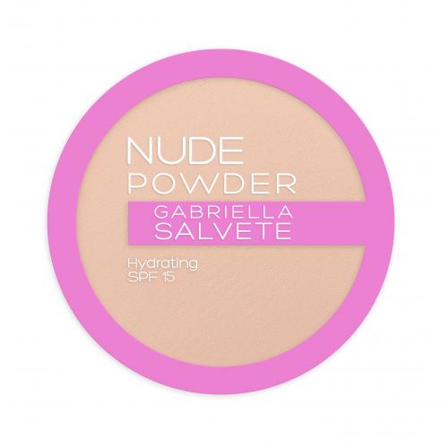 Gabriella Salvete Nude jemný kompaktný púder SPF 15 odtieň 02 Light Nude 8 g
