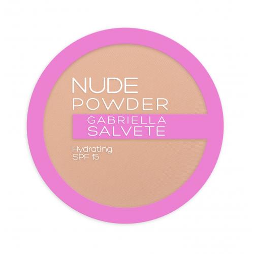 Gabriella Salvete Nude jemný kompaktný púder SPF 15 odtieň 03 Nude Sand 8 g