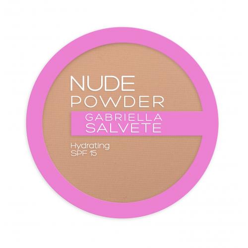 Gabriella Salvete Fixing Powder Hydrating jemný kompaktný púder SPF 15 odtieň 04 Nude Beige 8 g