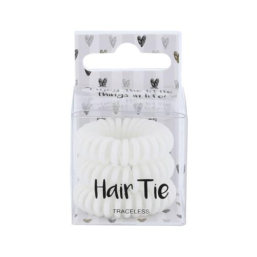 2K Hair Tie 3 ks gumička na vlasy pre ženy White
