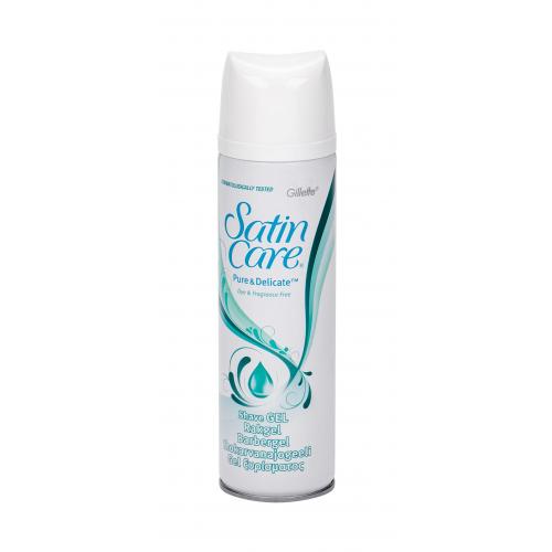 Gillette Satin Care Pure & Delicate 200 ml gél na holenie pre citlivú pokožku pre ženy