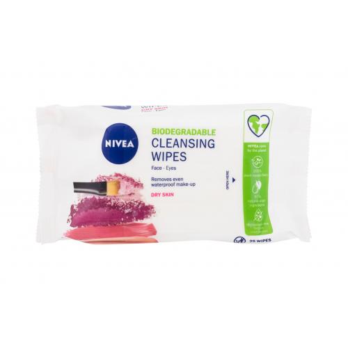 Nivea Cleansing Wipes Gentle 3in1 25 ks čistiace obrúsky pre ženy na zmiešanú pleť; na citlivú a podráždenú pleť