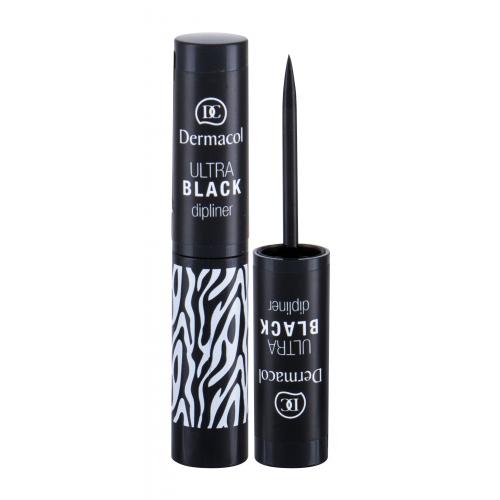 Dermacol Black Sensation Ultra Black tekuté linky na oči odtieň Black 2.8 ml
