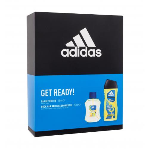 Adidas Get Ready! For Him darčeková kazeta pre mužov Edt 100ml + 250ml sprchový gel