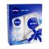 Nivea Creme Soft Darčeková kazeta pre ženy ošetrujúci sprchovací gél 250 ml + výživný krém Care 100 ml