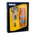 Gillette Fusion Proshield Darčeková kazeta pre mužov holiaci strojček s jednou hlavicou 1 ks + gél na holenie Fusion Hydrating 75 ml