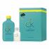 Calvin Klein CK One Summer 2020 Darčeková kazeta toaletná voda 100 ml + toaletná voda CK One 15 ml + samolepky