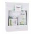 Dove Revitalising Gift Set Darčeková kazeta sprchovací gél Cucumber & Green Tea 250 ml + tuhé mydlo Fresh Touch 100 g + umývacia žinka