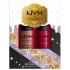 NYX Professional Makeup Mrs. Claus Lip Cream Duo Darčeková kazeta rúž Soft Matte Lip Cream 8 ml Abu Dhabi + rúž Soft Matte Lip Cream 8 ml Monte Carlo