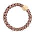 By Eloise London Woven Gold Circle Gumička na vlasy pre ženy 1 ks Odtieň Mocha