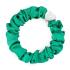 By Eloise London Silk Scrunchie Silver Heart Gumička na vlasy pre ženy 1 ks Odtieň Jungle Green