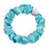 By Eloise London Silk Scrunchie Silver Heart Gumička na vlasy pre ženy 1 ks Odtieň Turquoise