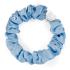 By Eloise London Silk Scrunchie Silver Heart Gumička na vlasy pre ženy 1 ks Odtieň Sky Blue