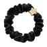 By Eloise London Silk Scrunchie Gold Star Gumička na vlasy pre ženy 1 ks Odtieň Black
