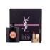 Yves Saint Laurent Black Opium Darčeková kazeta pre ženy parfumovaná voda 90 ml + rúž Rouge Pur Couture 1,3 ml odtieň 1 + ceruzka na oči Eye Pencil Waterproof No.1 0,8 g