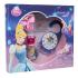 Disney Princess Cinderella Darčeková kazeta pre deti toaletná voda 30 ml + okvetné lístky do kúpeľa + izbová visačka+ nálepka na telo