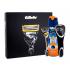 Gillette Fusion Proshield Darčeková kazeta pre mužov holiaci strojček s jednou hlavicou 1 ks + gél na holenie Fusion Proglide Sensitive Active Sport 170 ml + púzdro na holiaci strojček 1 ks