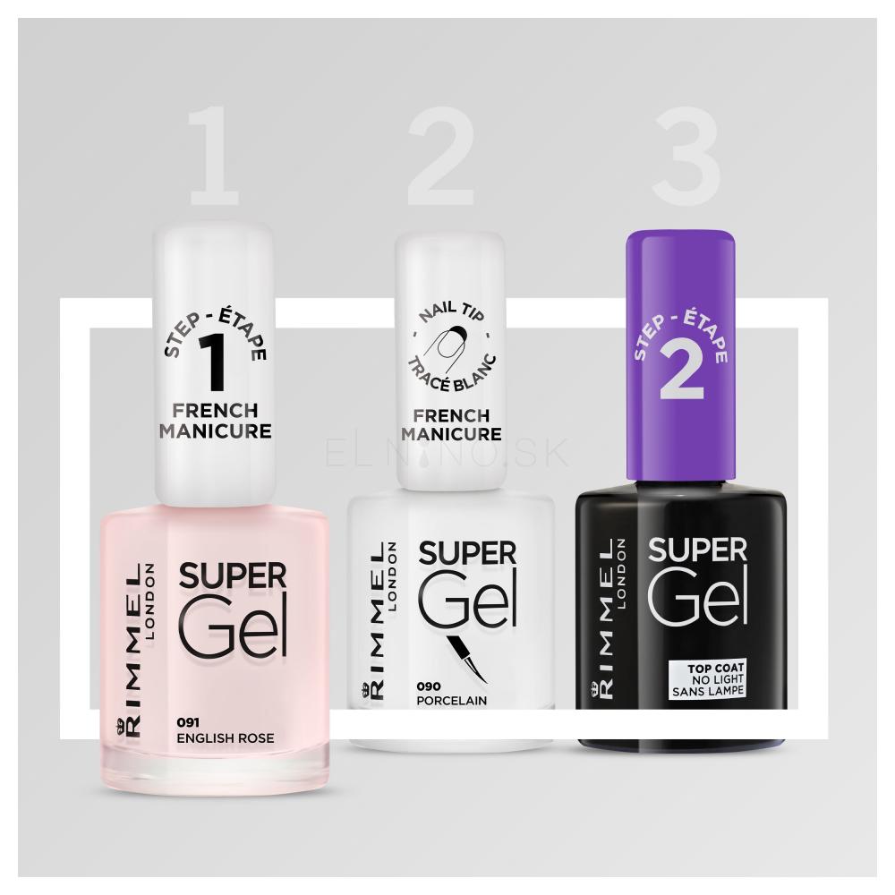 Rimmel London Super Gel French Manicure STEP1 Laky na nechty pre ženy