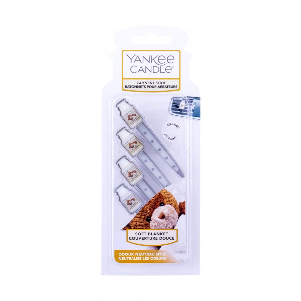 Yankee Candle Soft Blanket Vent Stick Vôňa do auta 4 ks ELNINO.SK