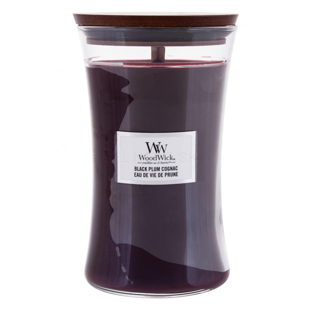 WoodWick Black Plum Cognac Vonná sviečka 610 g ELNINO.SK