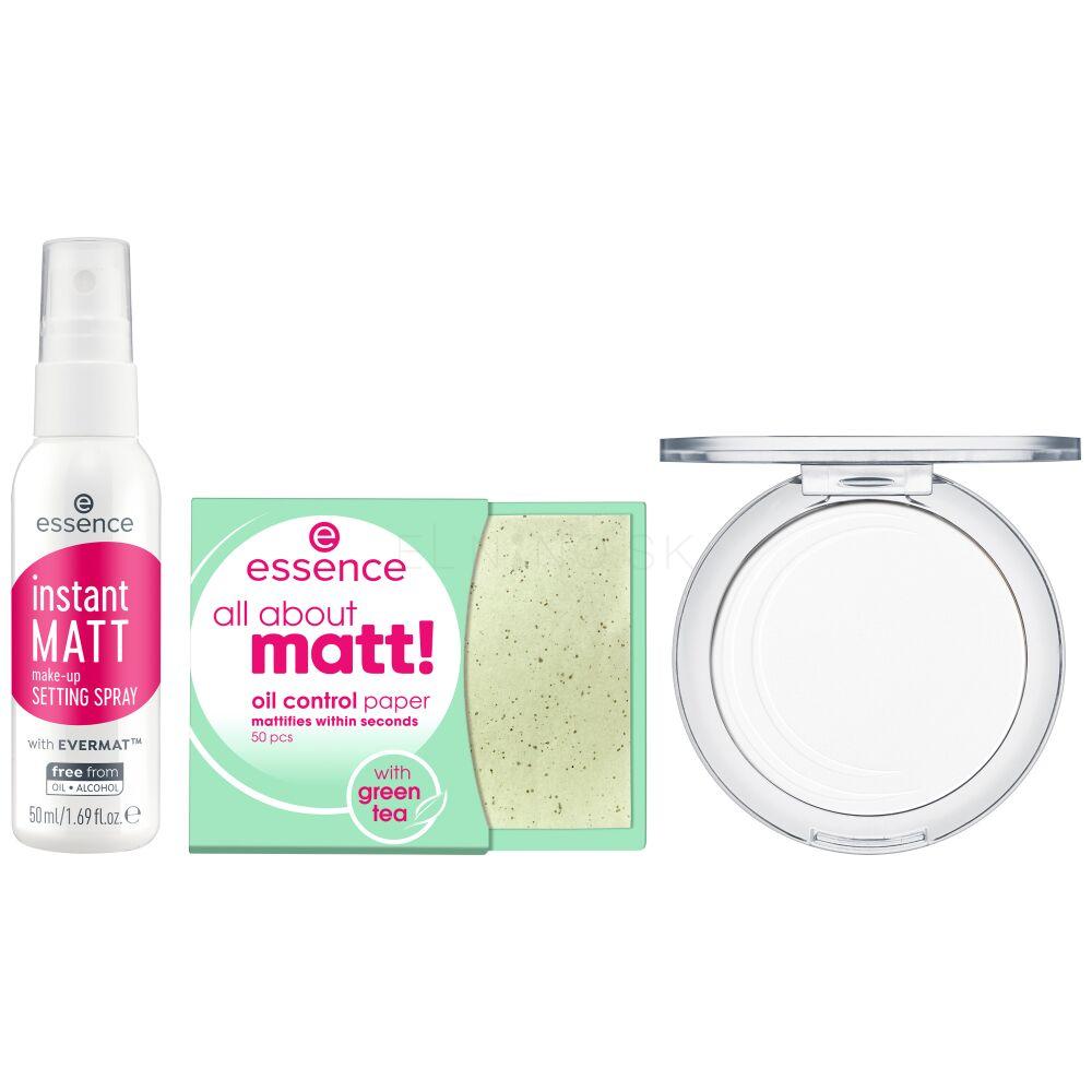 Essence All About Matt! Face Set Darčeková kazeta fixačný kompaktný