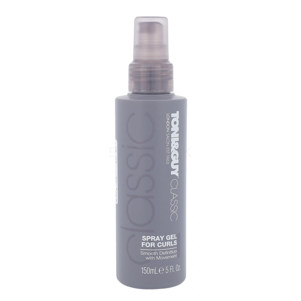 TONI&GUY Classic Spray Gel For Curls Pre podporu vĺn pre ženy 150 ml