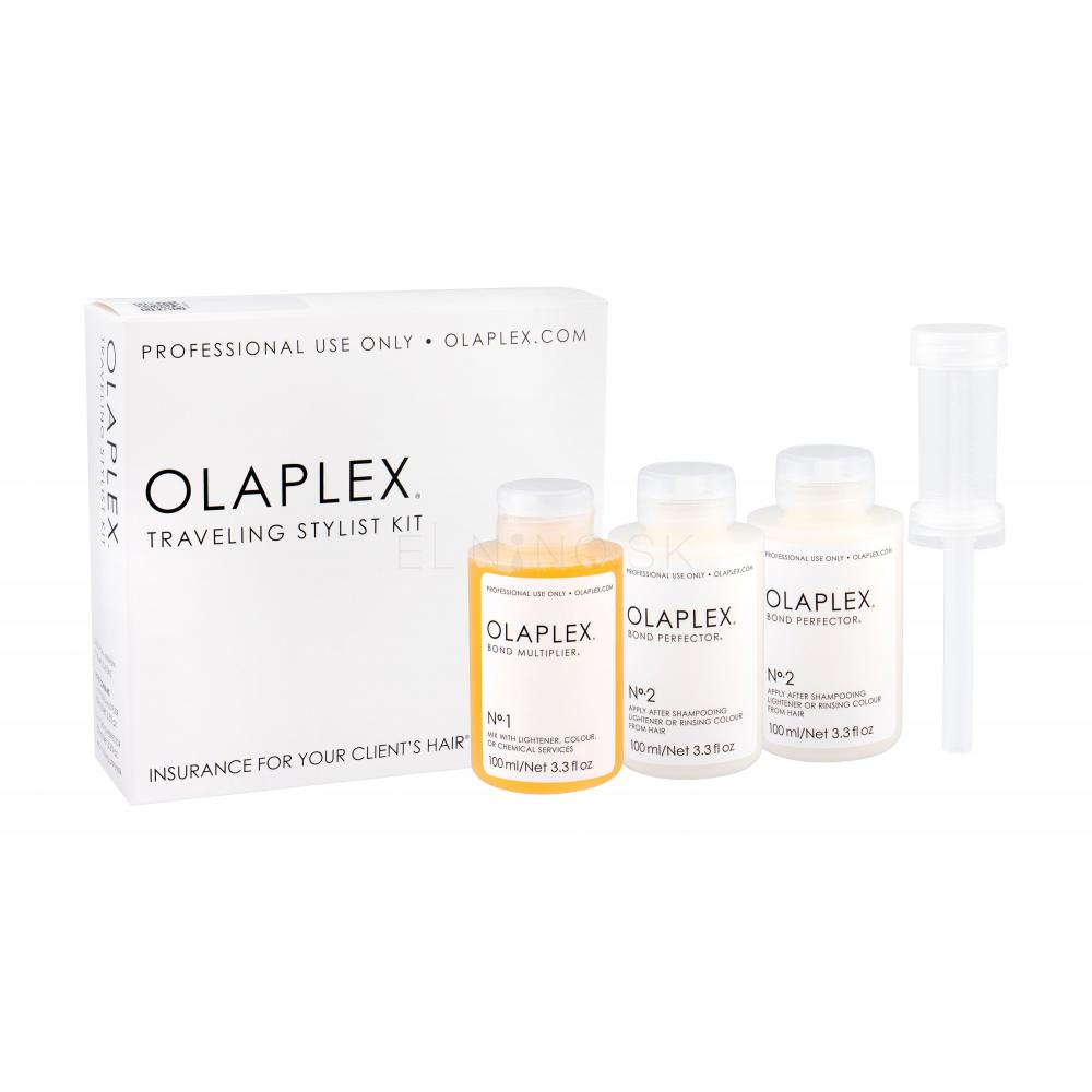 Olaplex Bond Multiplier No. 1 Traveling Stylist Kit Darčeková kazeta Bond Multiplier No. 1 100 ml + Bond Perfector No. 2  2 x 100 ml + Dosing Dispenser